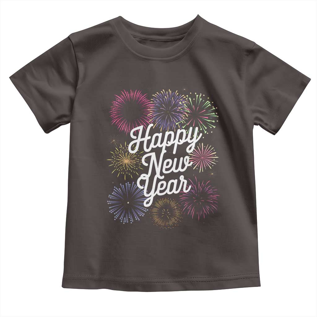 Happy New Year 2025 Toddler T Shirt Fireworks Party Supplies Family Matching