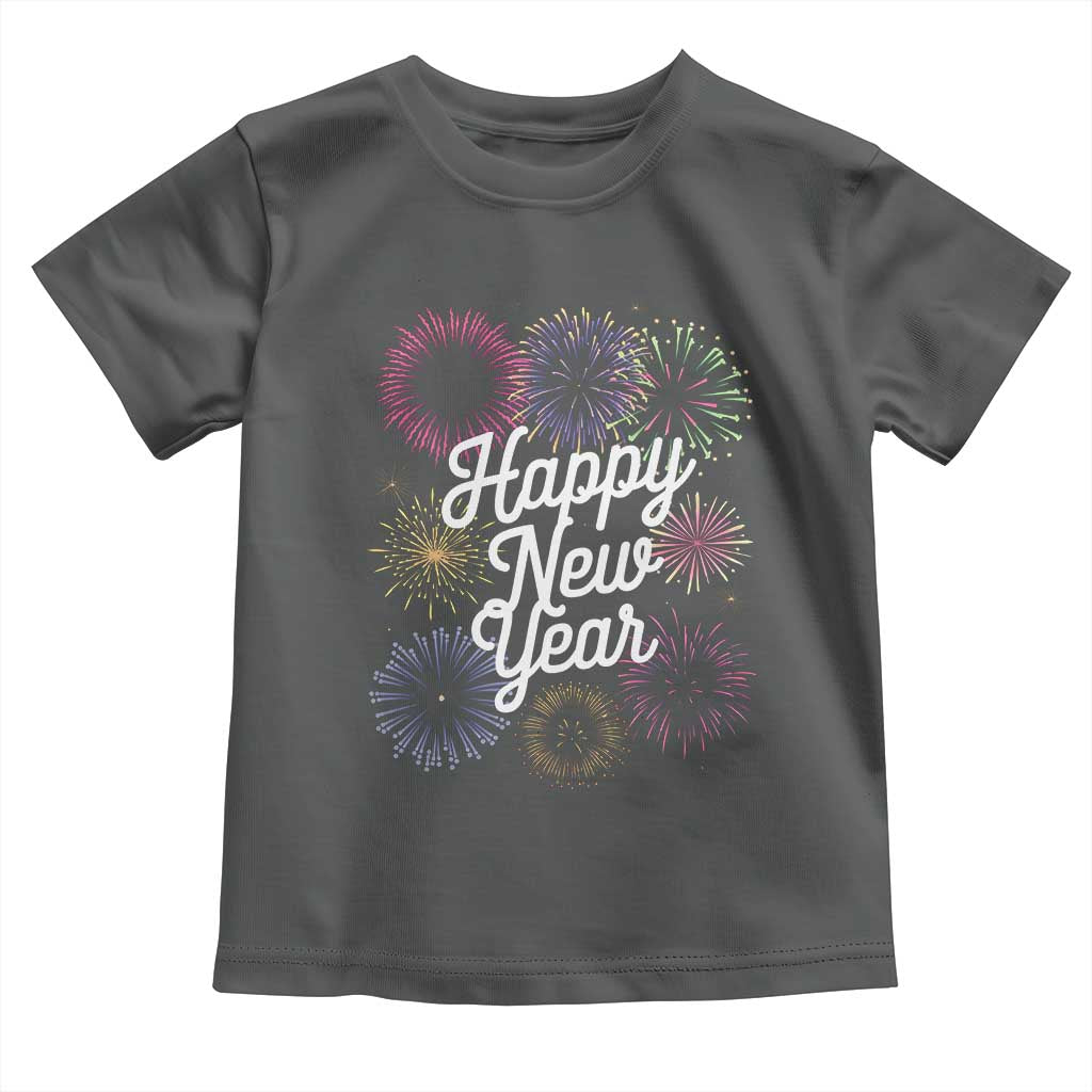 Happy New Year 2025 Toddler T Shirt Fireworks Party Supplies Family Matching