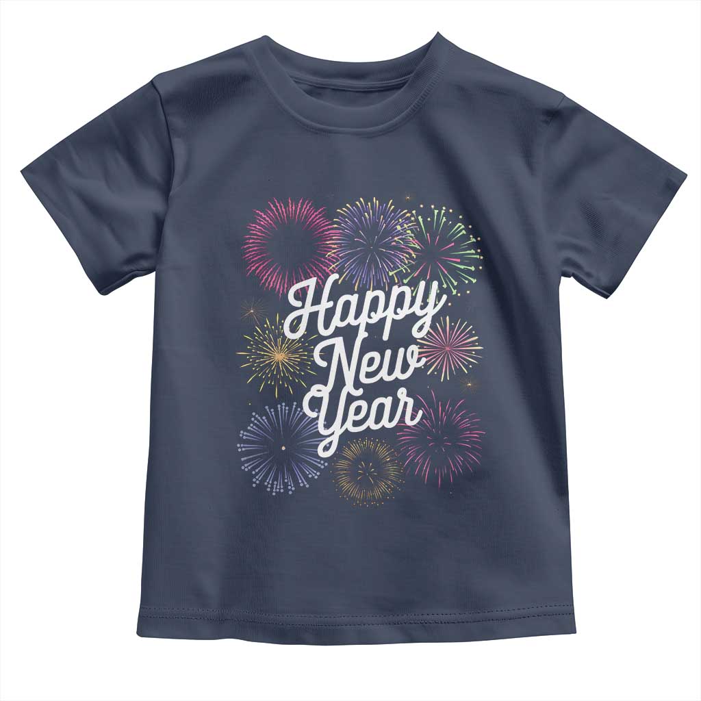 Happy New Year 2025 Toddler T Shirt Fireworks Party Supplies Family Matching