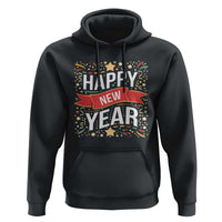 Happy New Year 2025 Hoodie Confetti Fireworks Party Supplies Family Matching