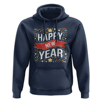 Happy New Year 2025 Hoodie Confetti Fireworks Party Supplies Family Matching