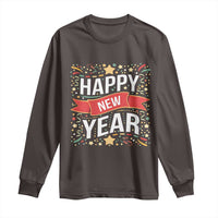 Happy New Year 2025 Long Sleeve Shirt Confetti Fireworks Party Supplies Family Matching