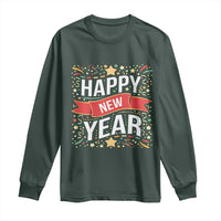 Happy New Year 2025 Long Sleeve Shirt Confetti Fireworks Party Supplies Family Matching