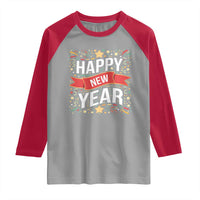Happy New Year 2025 Raglan Shirt Confetti Fireworks Party Supplies Family Matching