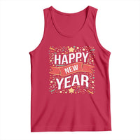 Happy New Year 2025 Tank Top Confetti Fireworks Party Supplies Family Matching