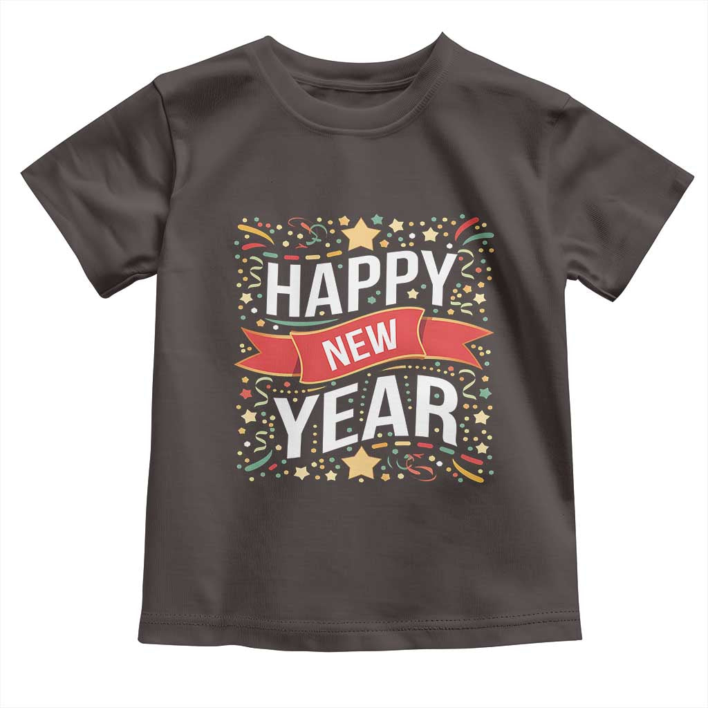 Happy New Year 2025 Toddler T Shirt Confetti Fireworks Party Supplies Family Matching