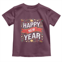 Happy New Year 2025 Toddler T Shirt Confetti Fireworks Party Supplies Family Matching