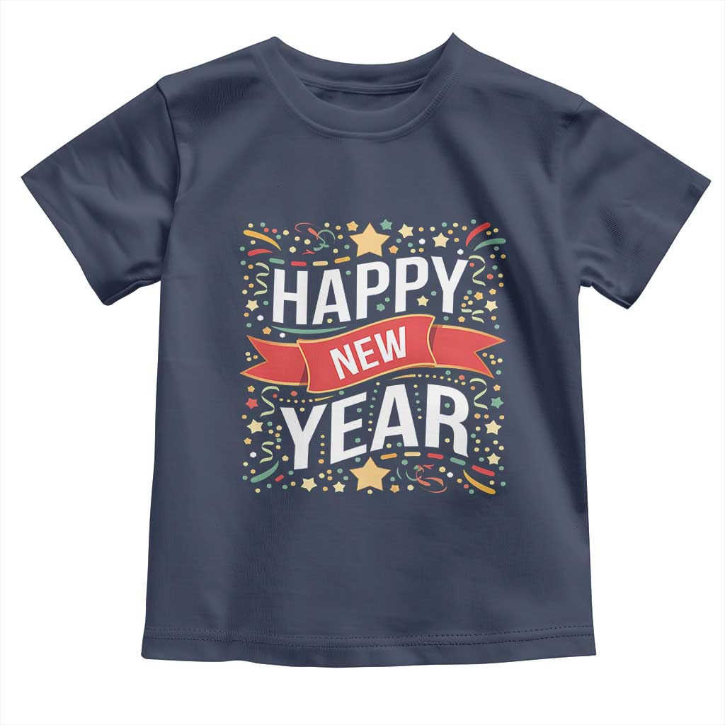 Happy New Year 2025 Toddler T Shirt Confetti Fireworks Party Supplies Family Matching