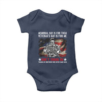 Patriotic Memorial Day Baby Onesie Remember Our Heroes Veterans Brothers American Flag