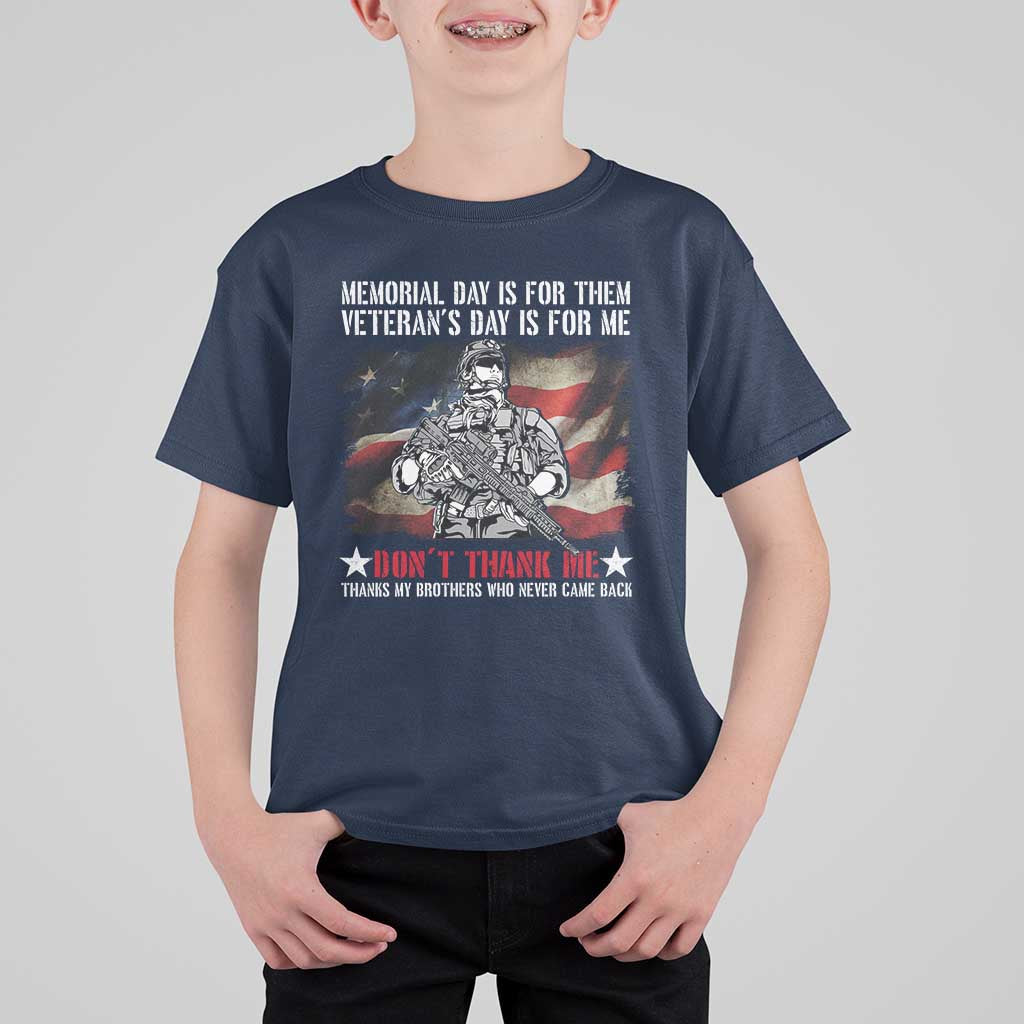 Patriotic Memorial Day T Shirt For Kid Remember Our Heroes Veterans Brothers American Flag