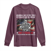 Patriotic Memorial Day Long Sleeve Shirt Remember Our Heroes Veterans Brothers American Flag