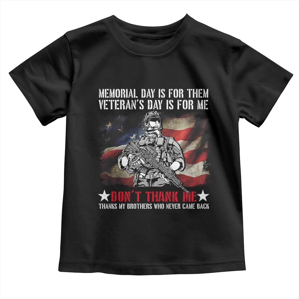 Patriotic Memorial Day Toddler T Shirt Remember Our Heroes Veterans Brothers American Flag