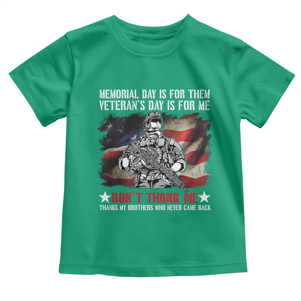 Patriotic Memorial Day Toddler T Shirt Remember Our Heroes Veterans Brothers American Flag