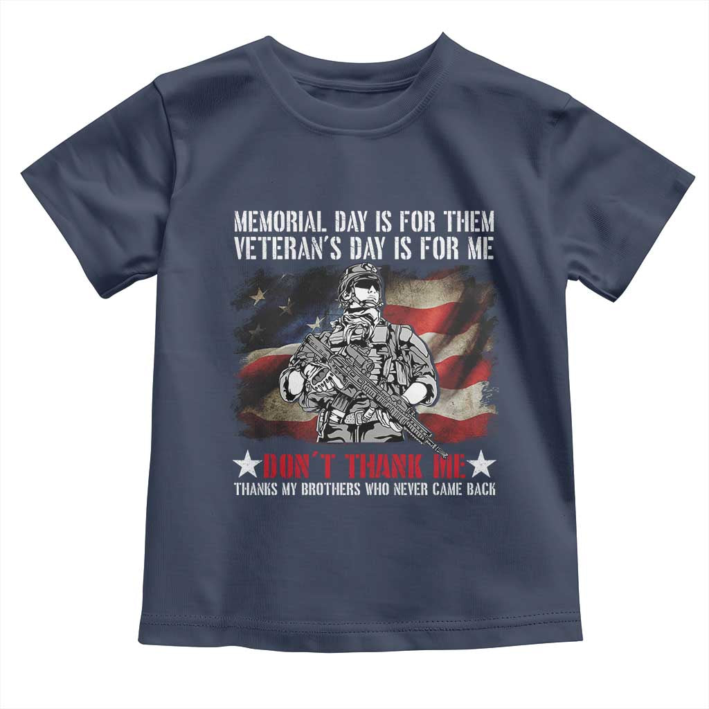 Patriotic Memorial Day Toddler T Shirt Remember Our Heroes Veterans Brothers American Flag