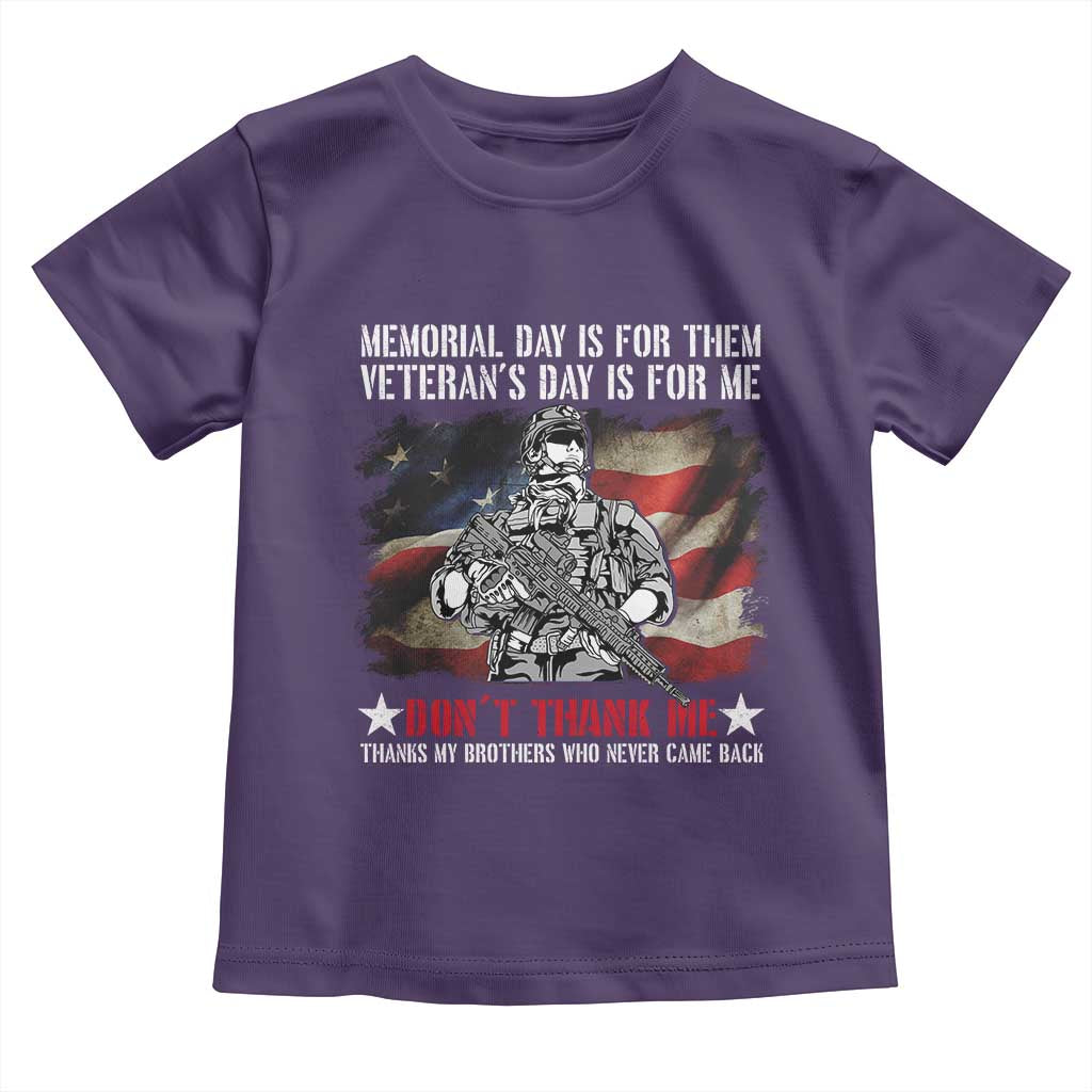 Patriotic Memorial Day Toddler T Shirt Remember Our Heroes Veterans Brothers American Flag