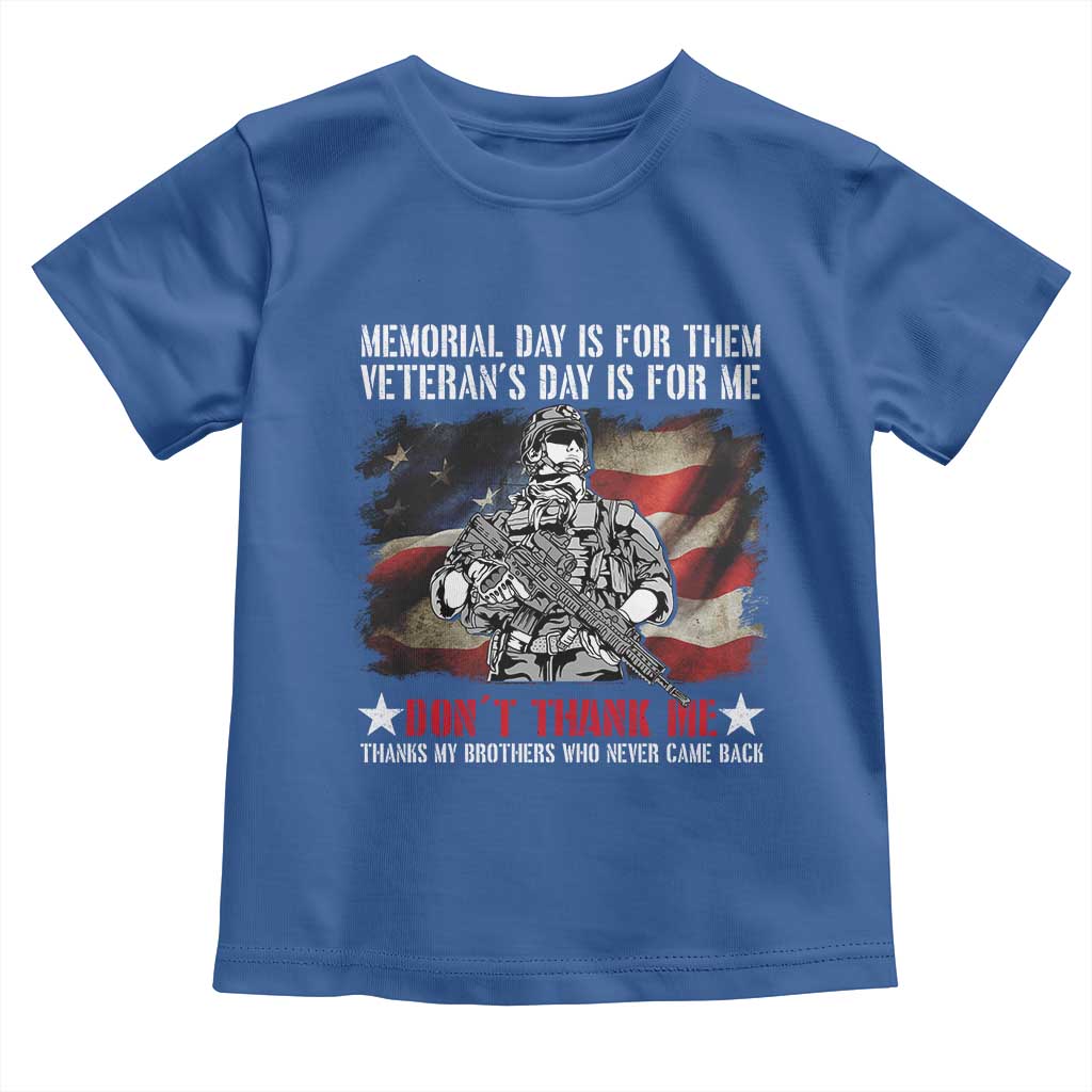 Patriotic Memorial Day Toddler T Shirt Remember Our Heroes Veterans Brothers American Flag