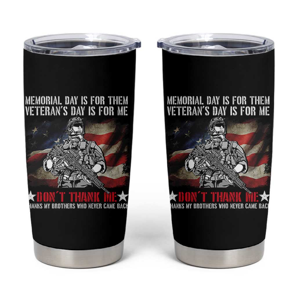 Patriotic Memorial Day Tumbler Cup Remember Our Heroes Veterans Brothers American Flag