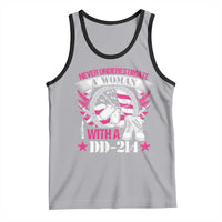 Female Veteran Tank Top Never Underestimate A Woman With DD214 US Military