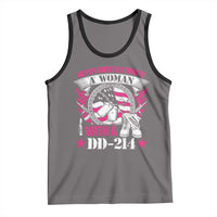 Female Veteran Tank Top Never Underestimate A Woman With DD214 US Military