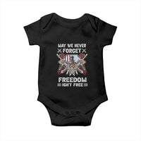 Patriotic Memorial Day Baby Onesie May We Never Forget Freedom Is Not Free