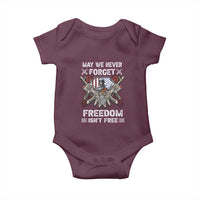 Patriotic Memorial Day Baby Onesie May We Never Forget Freedom Is Not Free