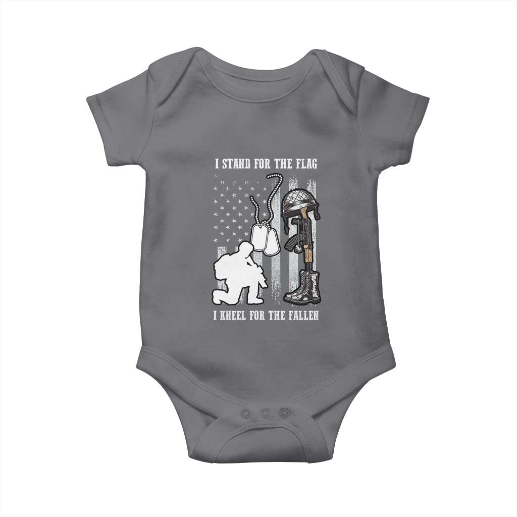 Patriotic Memorial Day Baby Onesie We Stand For the Flag We Kneel For The Fallen US Patriots