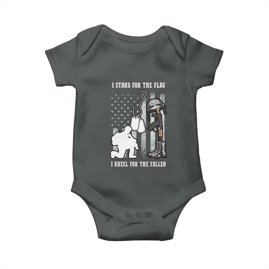 Patriotic Memorial Day Baby Onesie We Stand For the Flag We Kneel For The Fallen US Patriots