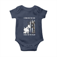 Patriotic Memorial Day Baby Onesie We Stand For the Flag We Kneel For The Fallen US Patriots