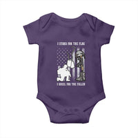Patriotic Memorial Day Baby Onesie We Stand For the Flag We Kneel For The Fallen US Patriots