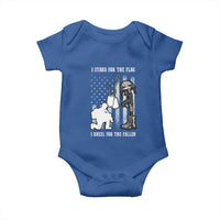 Patriotic Memorial Day Baby Onesie We Stand For the Flag We Kneel For The Fallen US Patriots