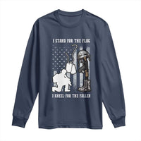 Patriotic Memorial Day Long Sleeve Shirt We Stand For the Flag We Kneel For The Fallen US Patriots