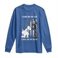 Patriotic Memorial Day Long Sleeve Shirt We Stand For the Flag We Kneel For The Fallen US Patriots