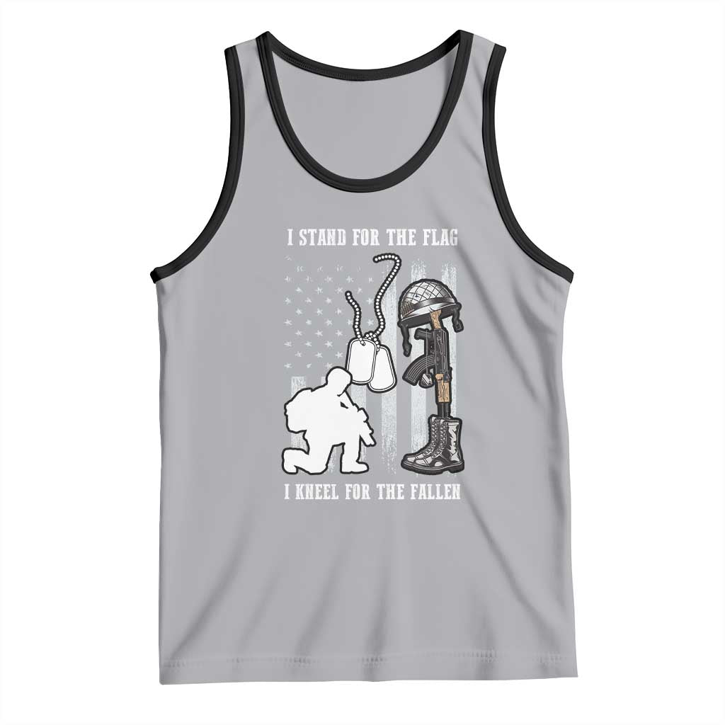 Patriotic Memorial Day Tank Top We Stand For the Flag We Kneel For The Fallen US Patriots