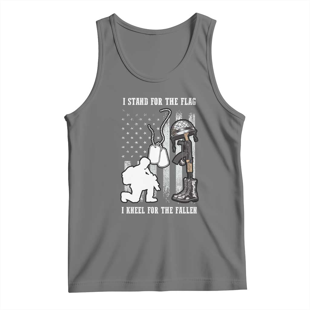 Patriotic Memorial Day Tank Top We Stand For the Flag We Kneel For The Fallen US Patriots