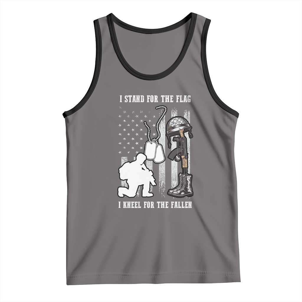 Patriotic Memorial Day Tank Top We Stand For the Flag We Kneel For The Fallen US Patriots