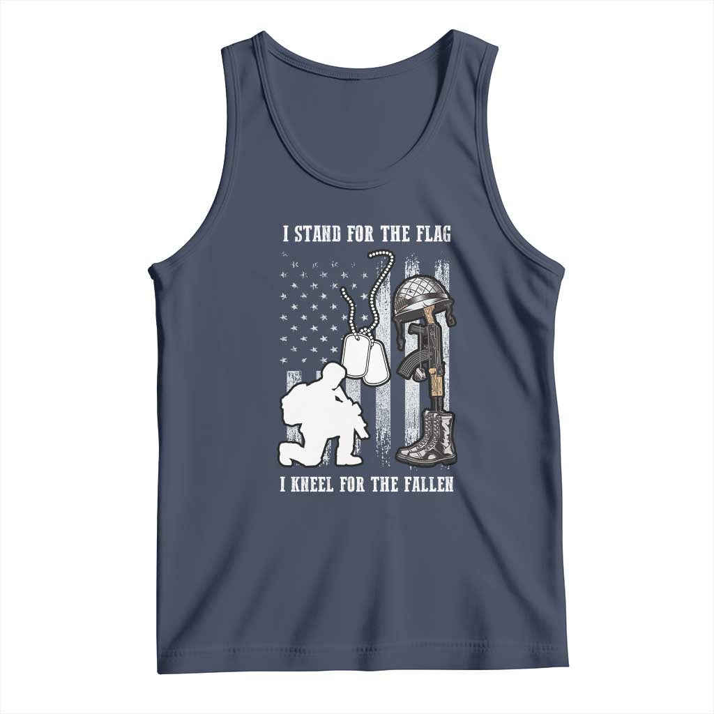 Patriotic Memorial Day Tank Top We Stand For the Flag We Kneel For The Fallen US Patriots
