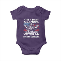 I’m a Dad Grandpa and Veteran Baby Onesie Fearless Patriotic Military Family