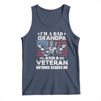 I’m a Dad Grandpa and Veteran Tank Top Fearless Patriotic Military Family