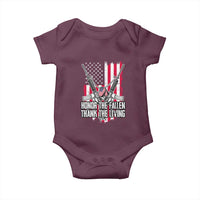 Patriotic Memorial Day Baby Onesie Honor The Fallen Thank The Living Memorial Day Veterans Day