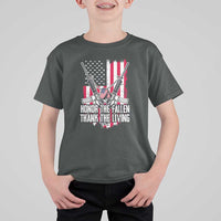 Patriotic Memorial Day T Shirt For Kid Honor The Fallen Thank The Living Memorial Day Veterans Day