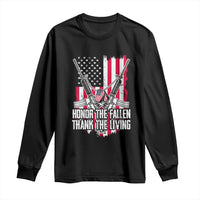 Patriotic Memorial Day Long Sleeve Shirt Honor The Fallen Thank The Living Memorial Day Veterans Day