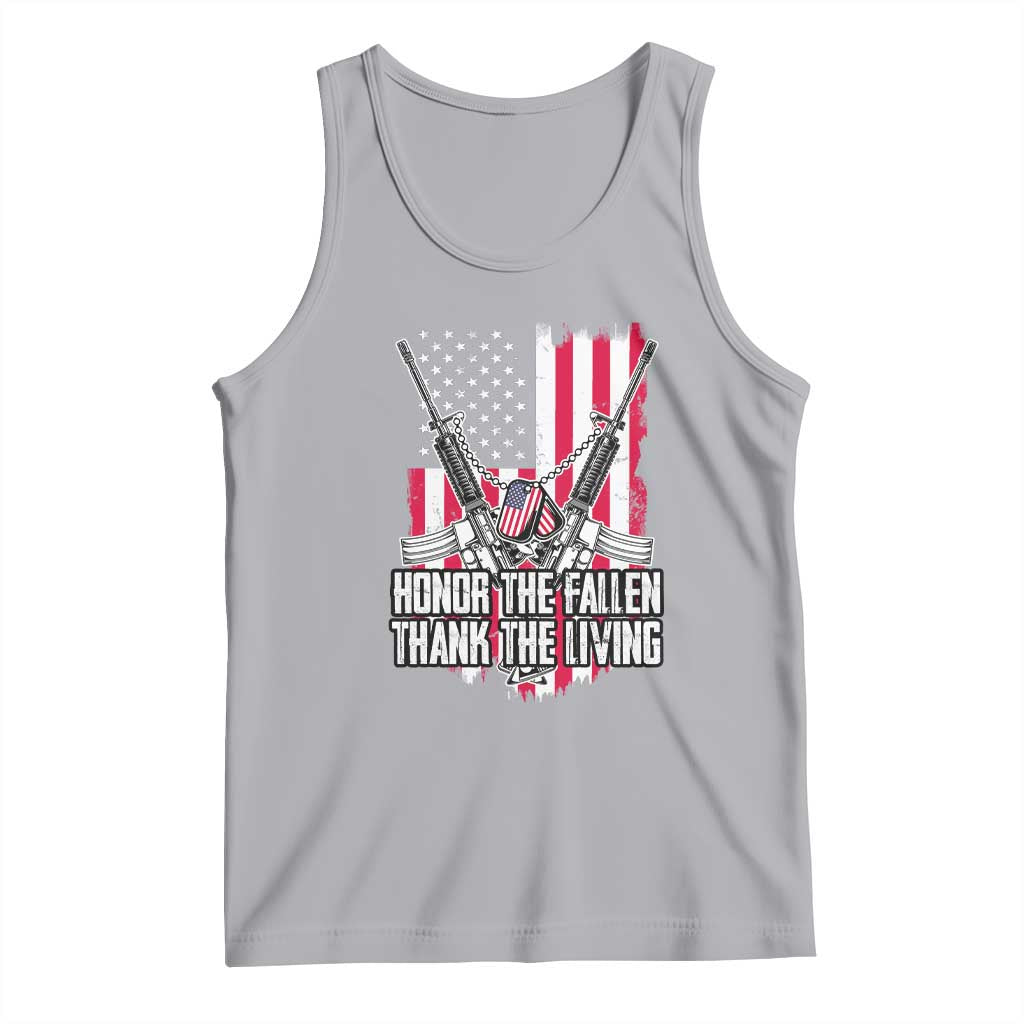 Patriotic Memorial Day Tank Top Honor The Fallen Thank The Living Memorial Day Veterans Day
