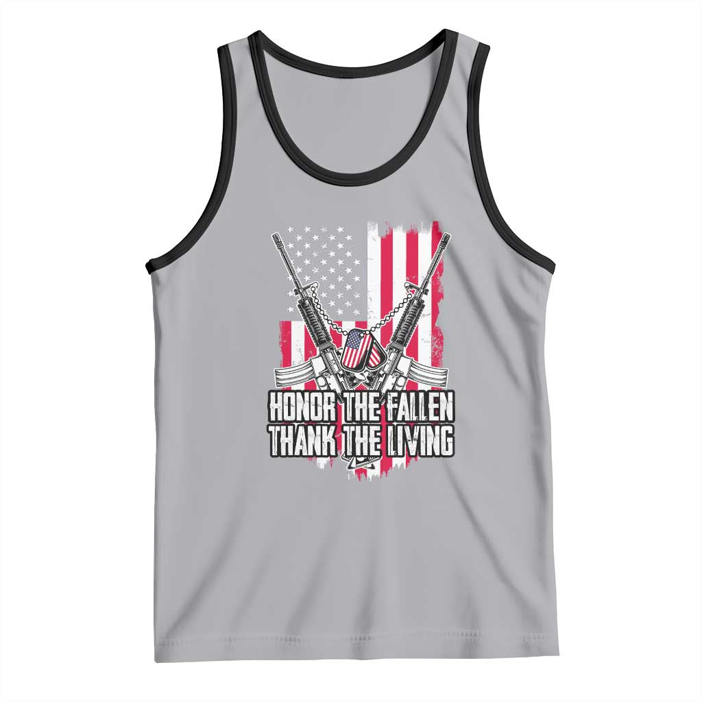 Patriotic Memorial Day Tank Top Honor The Fallen Thank The Living Memorial Day Veterans Day