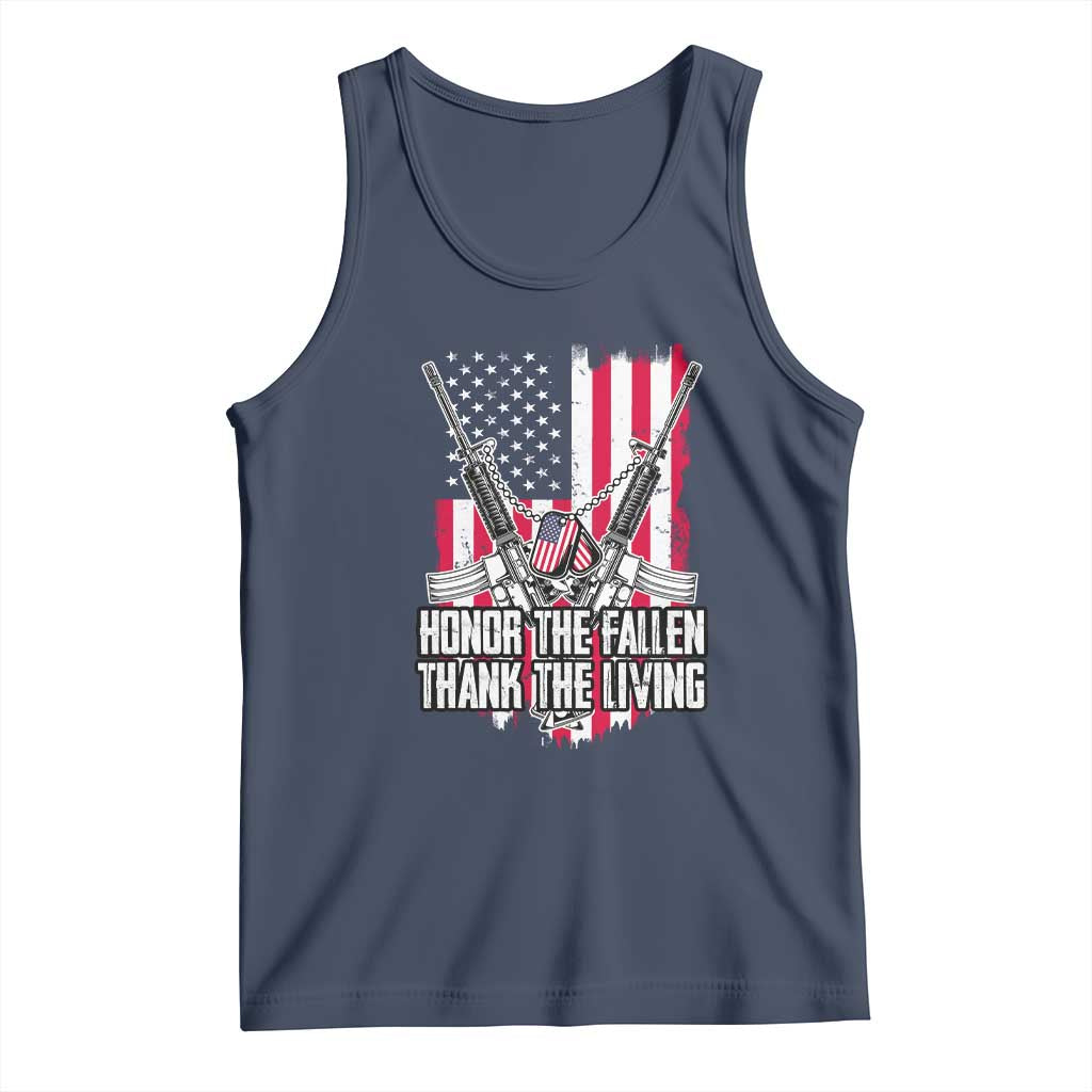 Patriotic Memorial Day Tank Top Honor The Fallen Thank The Living Memorial Day Veterans Day