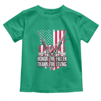 Patriotic Memorial Day Toddler T Shirt Honor The Fallen Thank The Living Memorial Day Veterans Day