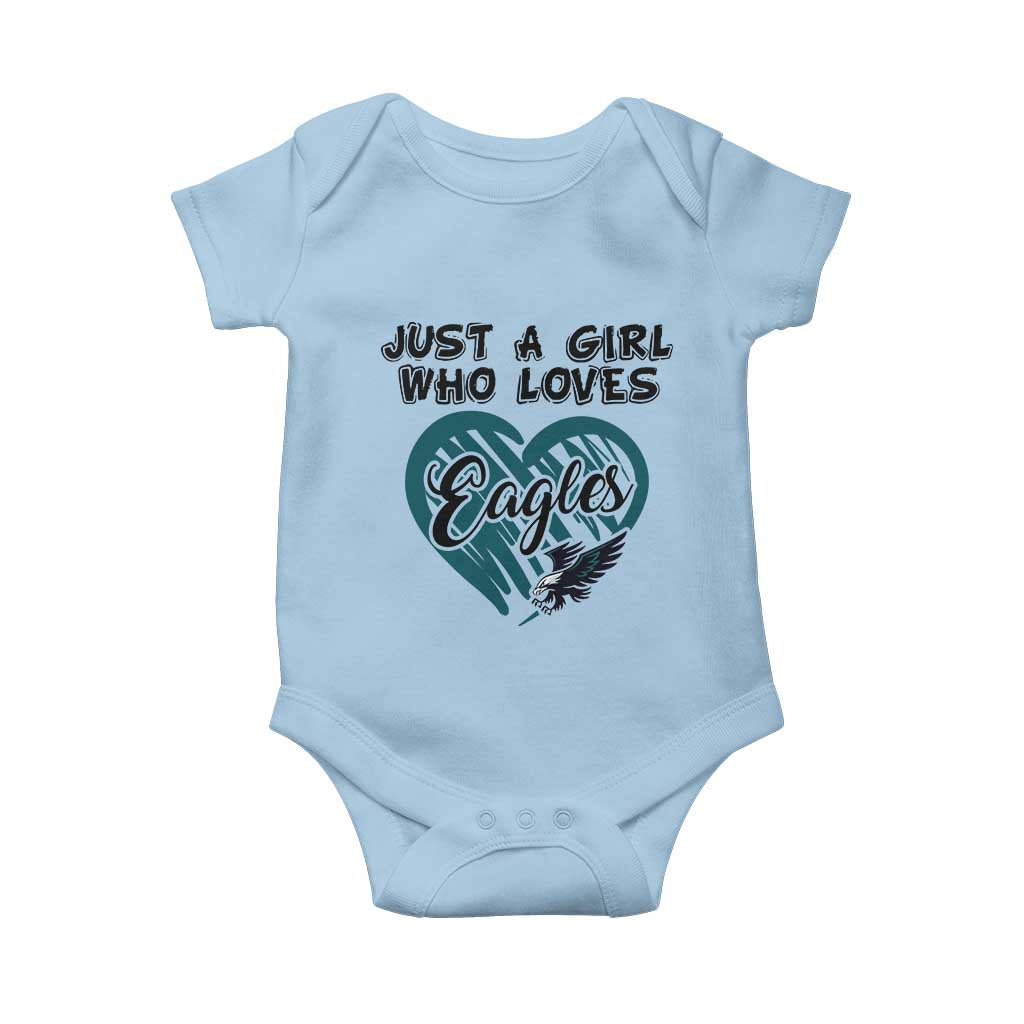 A Girl Who Loves Eagle Baby Onesie