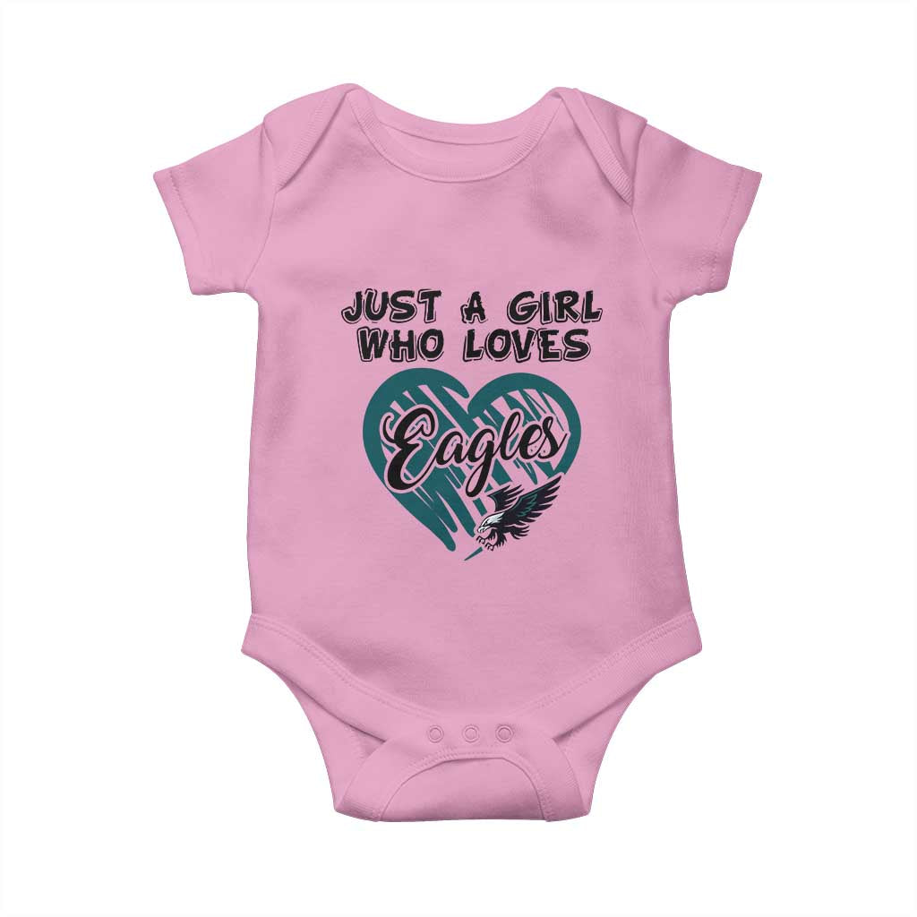 A Girl Who Loves Eagle Baby Onesie