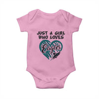 A Girl Who Loves Eagle Baby Onesie