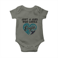 A Girl Who Loves Eagle Baby Onesie