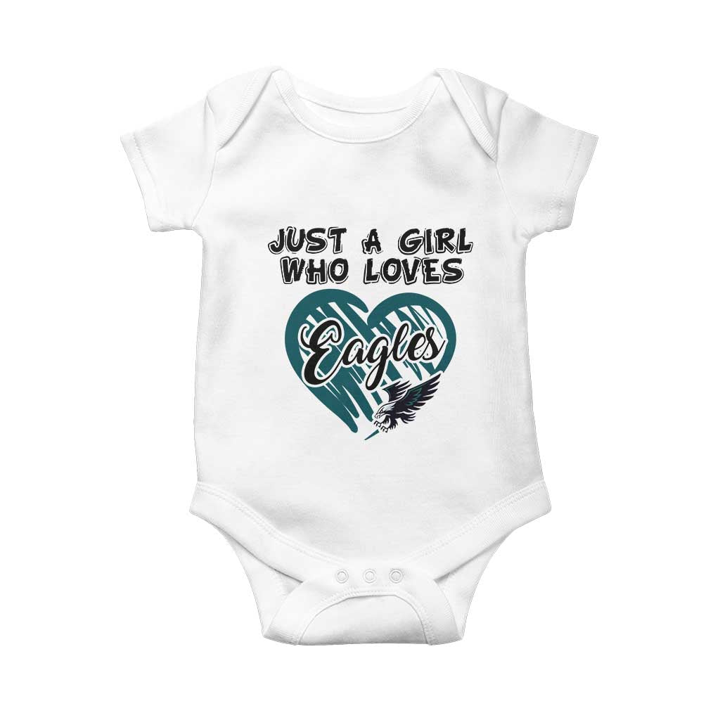A Girl Who Loves Eagle Baby Onesie